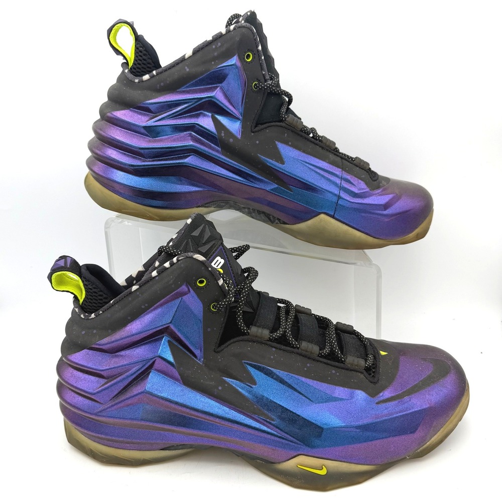 Nike Chuck Posite Cave Purple High Top 12 Basketball Shoes Iridescent Purple - Picture 3 of 10